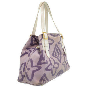 Louis Vuitton Purple Bag Cabas Taisienne Tote Shoulder